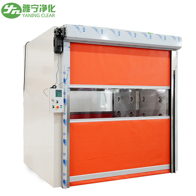 Ce Otomatik Kapı Temiz Oda Hava Duş 2.6kw 380v PVC Hızlı Dolaşan Perde Kapısı