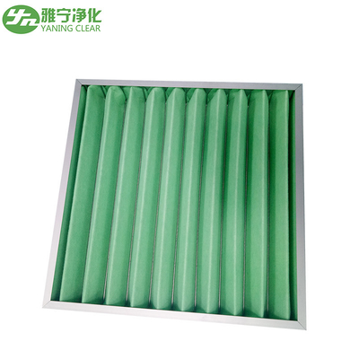 Sentetik Elyaf Malzeme G4 Pileli Panel Filtre 595x595x46mm Alüminyum Çerçeve