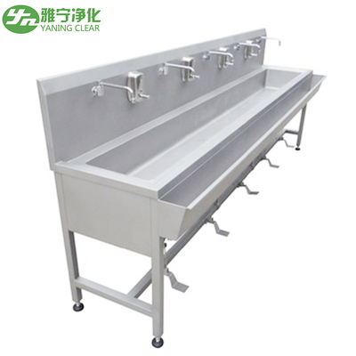 Laboratuvar / Ameliyathane için Ayak Kumandalı Paslanmaz Çelik El Lavabo Lavabosu