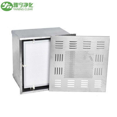 Paslanmaz Çelik ULPA Temiz Oda Hepa Filtre Kutusu 660*660*400mm Dış Ebat