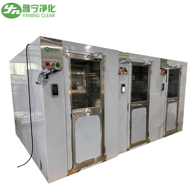 YANING Temiz Oda Hava Duş Odası ISO14644 Standart Elektrikli Kilit