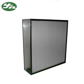 Temiz Oda İçin Derin Pileli HEPA Hava Filtresi H10 - H14 Galvanizli Çelik Çerçeve