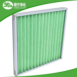 Kaplama Tel Ön Hava Filtresi Mini G4 Alüminyum Çerçeveli Pileli Panel Filtre