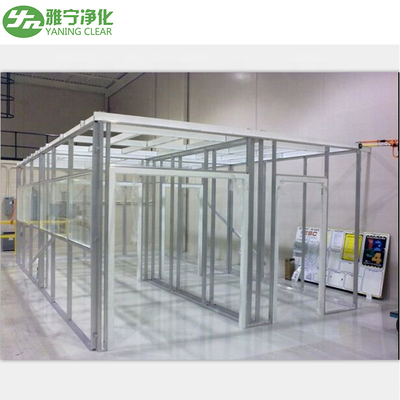 YANING ISO Sınıf 8 Tozsuz Modüler Temiz Oda, Paslanmaz Çelik LED Işıklı Hazır Temiz Odalar