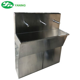 Temiz Oda İçin Paslanmaz Çelik Tıbbi El Yıkama Lavabo Dikey Sensör Musluk