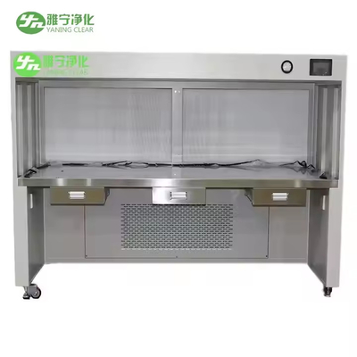 Tam Paslanmaz Çelik Çalışma İstasyonu Sınıf 100 HEPA Filtre Temiz Bench İç Boyutu 1150*720*540mm