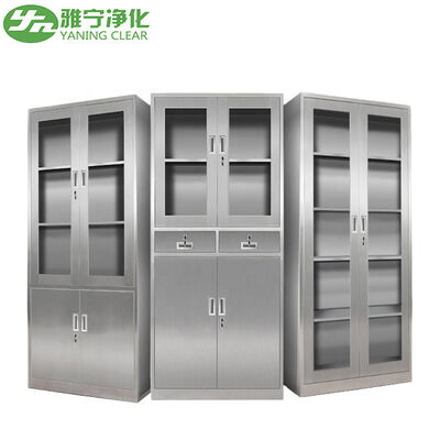 Operasyon salonu ve cerrahi depolama için kolay dezenfeksiyonlu özel AISI 304 SS Paslanmaz Çelik Tıp Dolabı