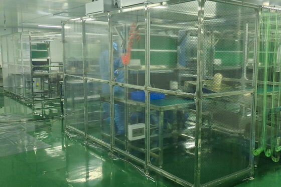 Laboratuvarlar için H14 HEPA Filtresi ve LED Temizlik Işıklandırması ile Temizlik Odası