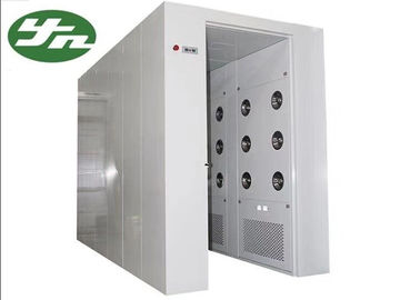 İlaç Fabrikası için 5000m Uzunluk Paslanmaz Çelik Hava Duş Tüneli 1.1KW