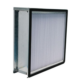 24x24x12 Derin Pileli HEPA Hava Filtresi Galvanizli Flanşlı Çelik Çerçeve