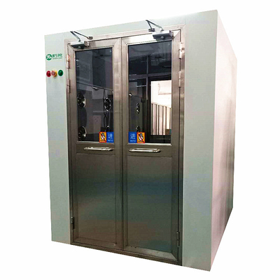 YANING Toz Boyalı Çelik Toz Giderme 1500W HEPA Filtre Kilitleme Hava Geçirmez Çift Kapılı Hava Duş Odası